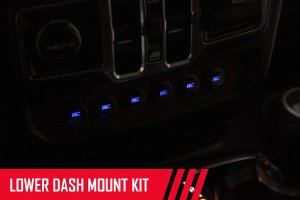 Jeep Wrangler Unlimited Multiple Light Controller - Lower Dash - Rough Country - MLC-6 - '18-'23